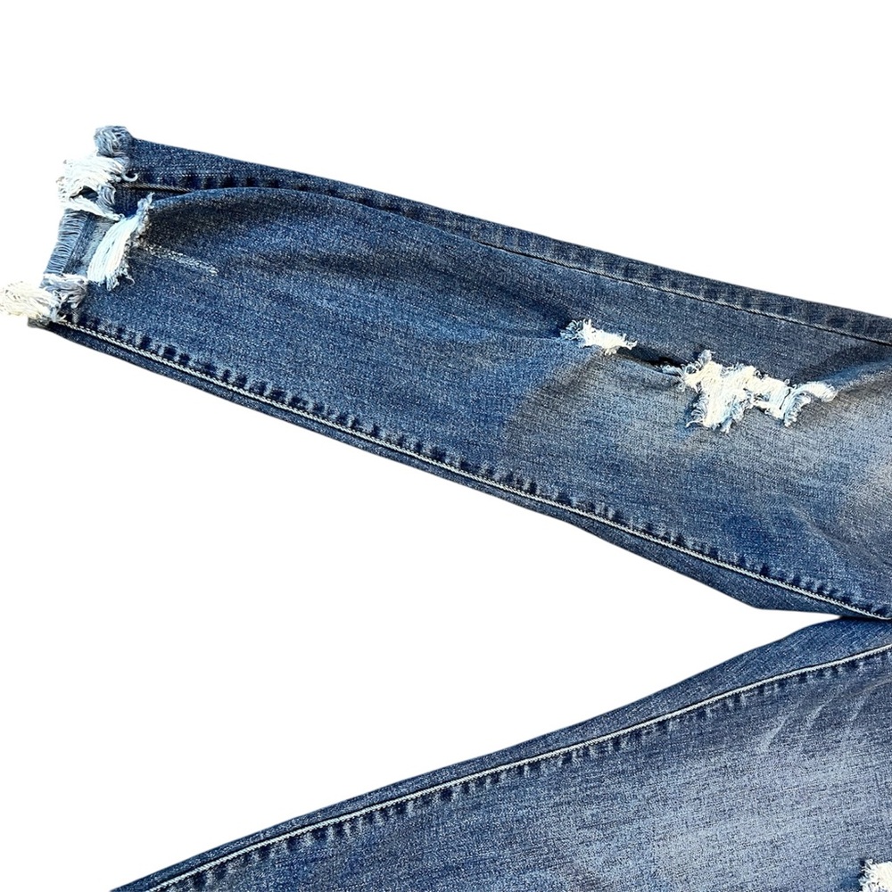 TNR Blue Denim Jeans High Waist and Cropped - Picture 4 of 5